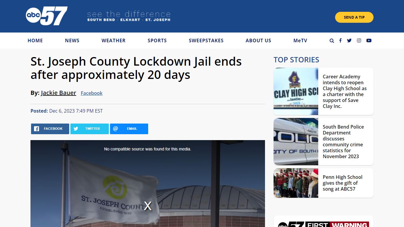 St. Joseph County Lockdown Jail ends after approximately 20 days - ABC57